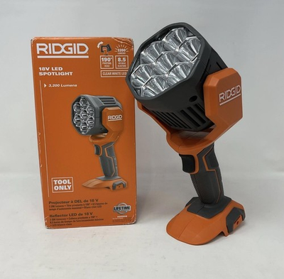 #ad Ridgid 18V Volt LED Spotlight Cordless 3200 Lumen Multi Mode Tool Only NIB $60.00