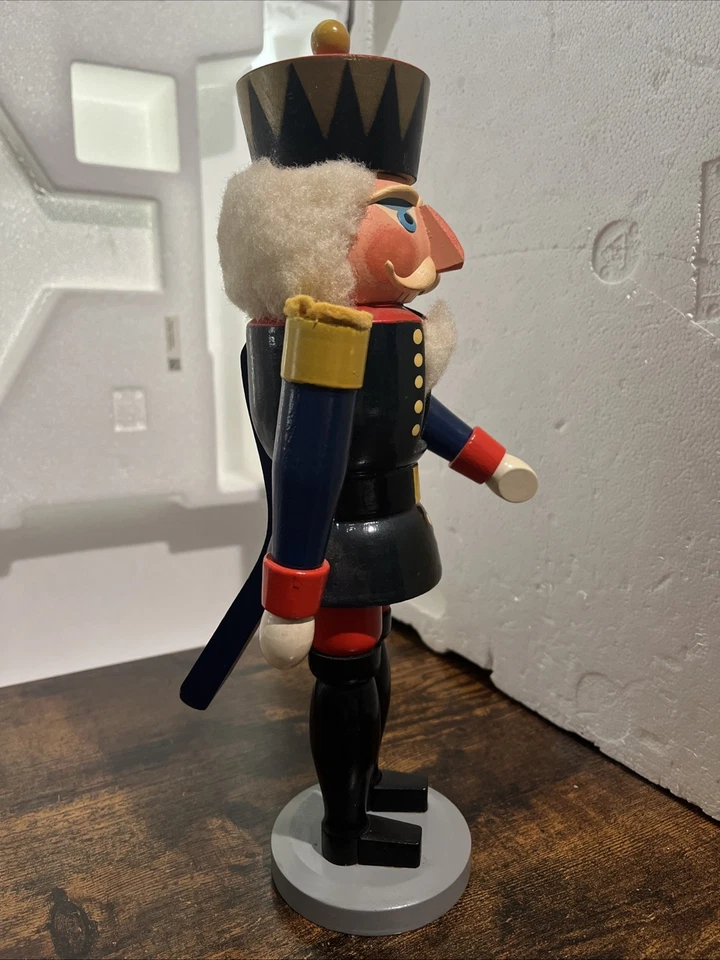 Cascanueces Steinbach vintage años 80 13,5"" hecho en Alemania Oriental coleccionable Foto 2 de 4