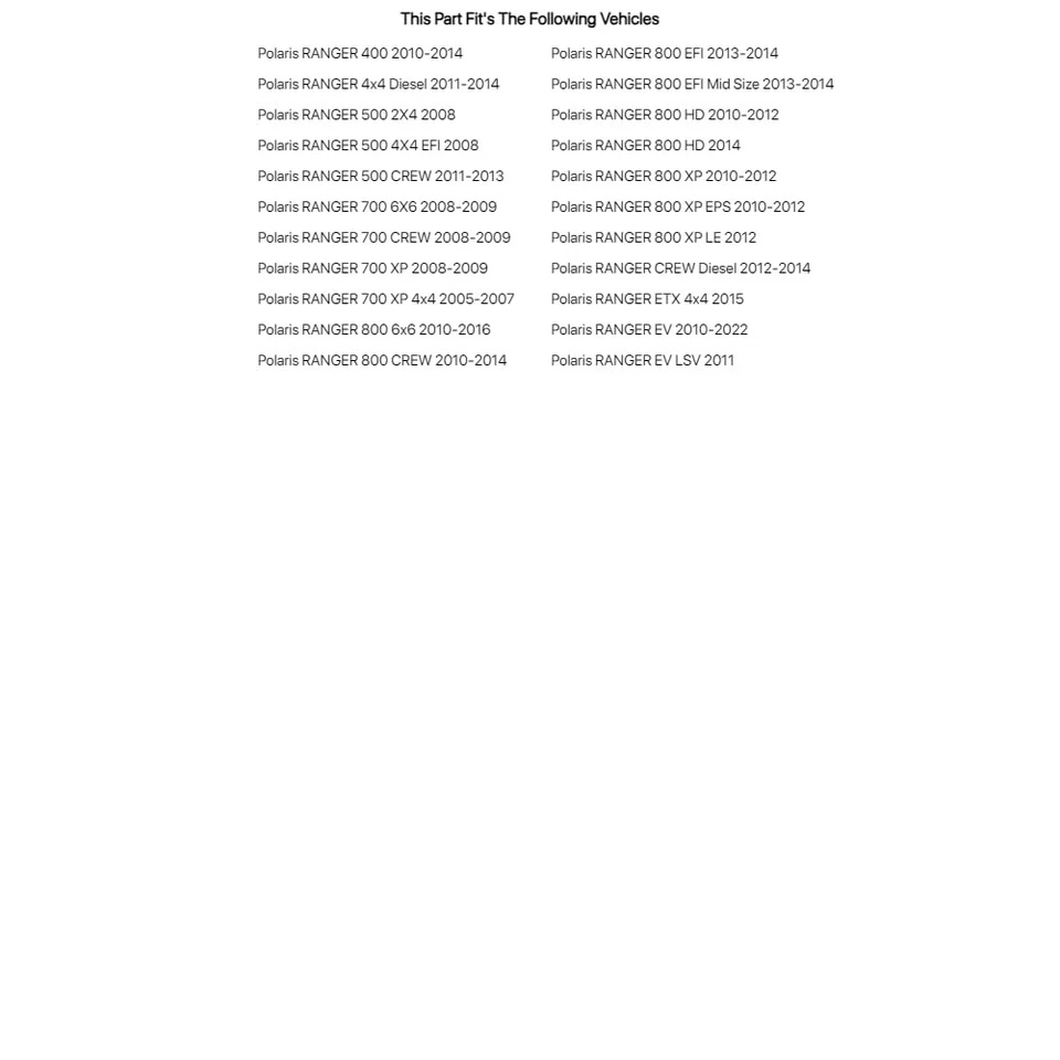 Tusk Rear Independent Suspension Bushing Only Kit For POLARIS RANGER EV 10-2022 Foto 3 de 4