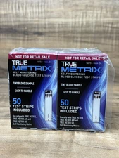 True Metrix Blood Glucose Test Strips 100 CT (2 BOXES) EXP 06/2025