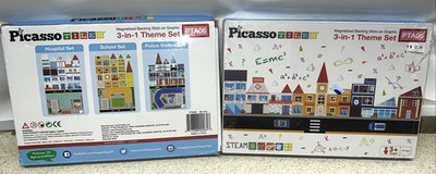 Lot of 2 Picasso Tiles 3-in-1 Theme Sets PTA06. 1 Sealed, 1 New Open Box