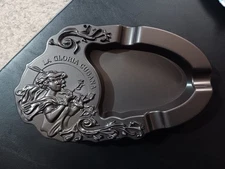 La Gloria Cubana Metal 3-Cigar Ashtray Gunmetal