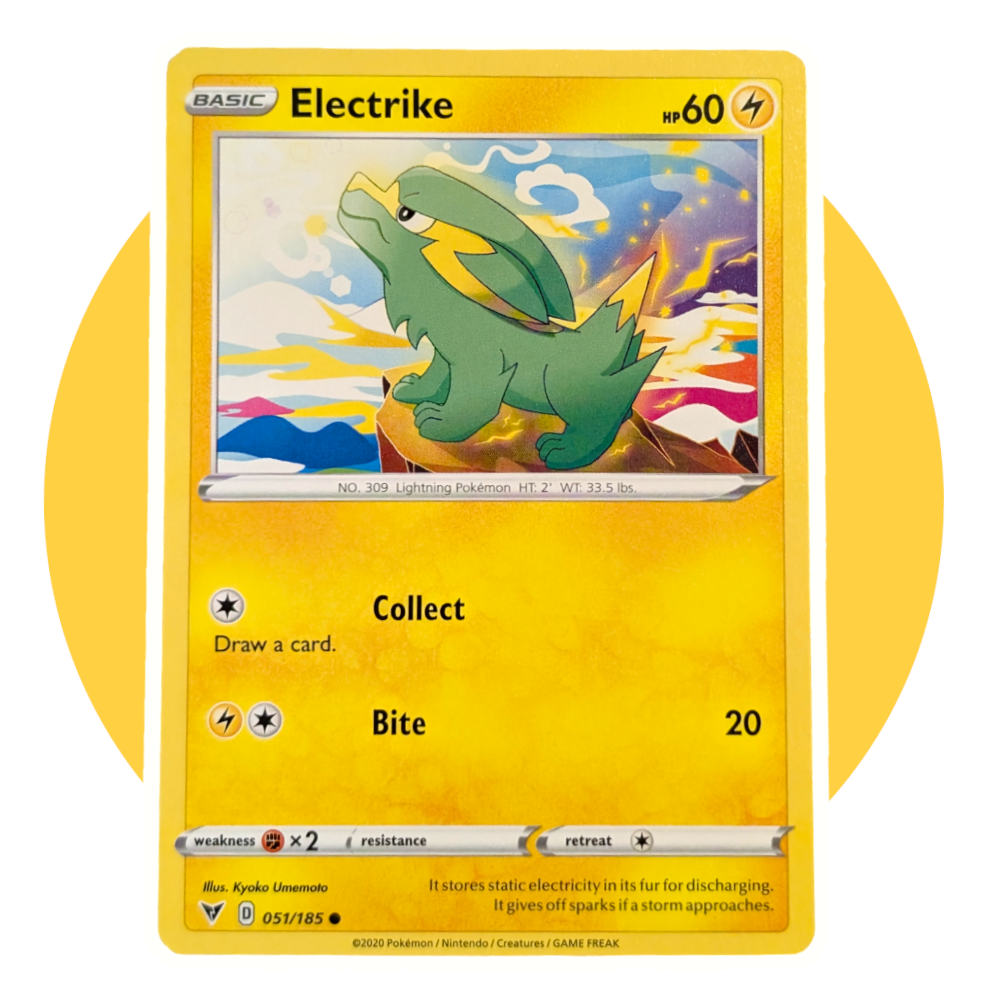 Vivid Voltage Pokemon Card (XX88): Electrike 051/185 | eBay