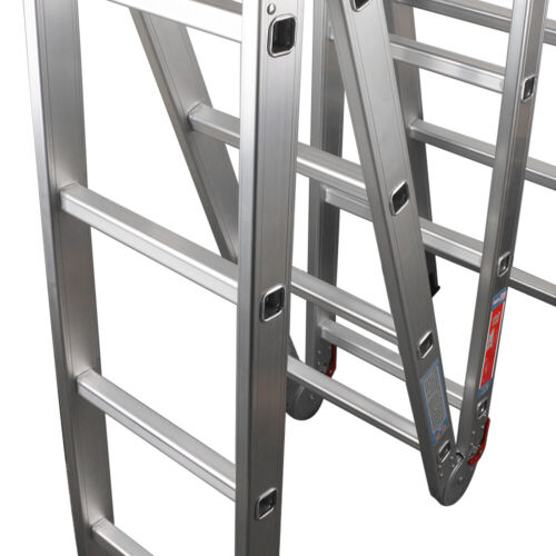 12 IN 1 Multi-Purpose Aluminium Combination Folding Ladder Foldable 4.7M Step - Picture 12 of 19