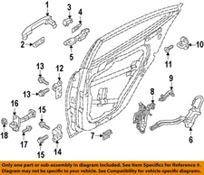 HYUNDAI OEM 17-22 Ioniq Rear Door Lock Hardware-Handle, Outside Pad 82653G2000