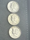 1943 MERCURY DIMES (Lot Of 3 UNC (#26)) SILVER