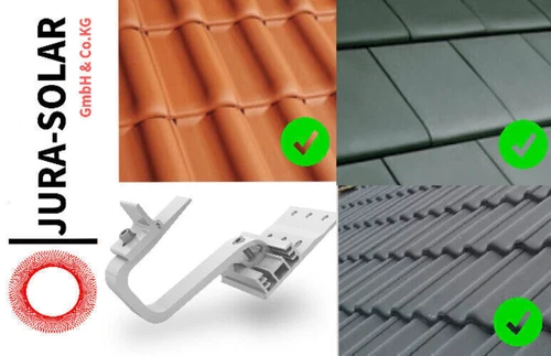 PV Montageset: K2 Montagesystem für PV-Anlagen für Ton- und Betondachziegel - Bild 2 von 5