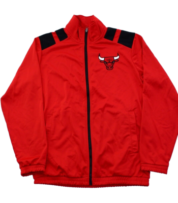 G-III Men's BROAD JUMP - NBA CHICAGO BULLS Black/Red Polyester