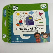 LeapFrog LeapStart Pre-K Level 2 First Day Of School Book Critical Thinking Kids