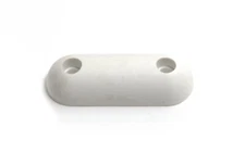 New 240 X White Rubber Oval Toilet Seat Buffer Pads 60mm X 22mm X 12mm - Onestop