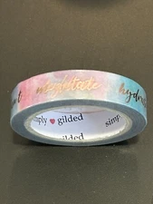 New Simply Gilded Self Care Bronze washi tape 10 mm