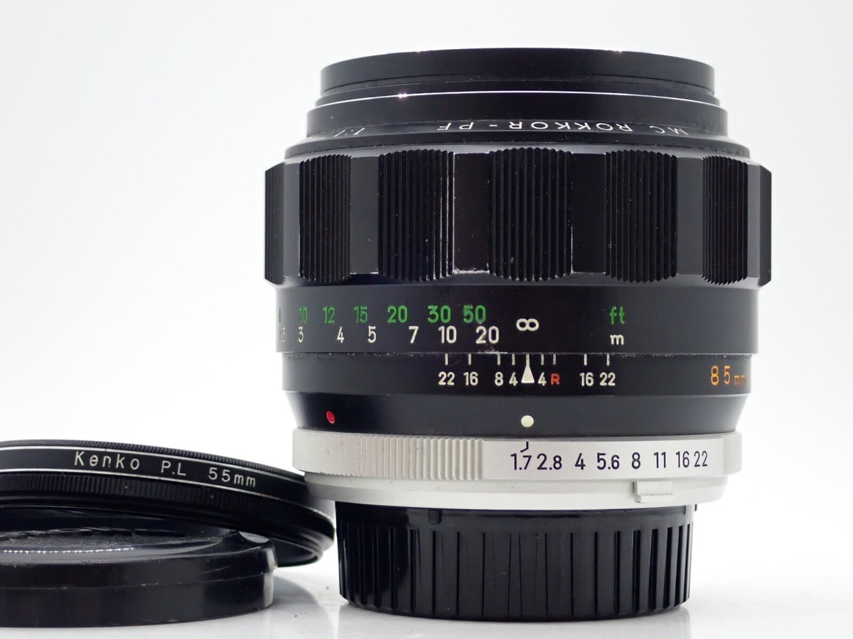 Minolta 85mm f1.7 MC Rokkor PF Portrait MF lens PL filter