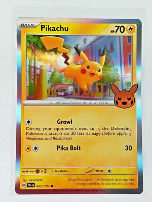 Pikachu 62/193 Trick Or Trade Holo Pokémon Card 2023 | eBay