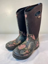 BOGS Classic Winter Blooms Tall Boots Women's Insulated Waterproof - US 7