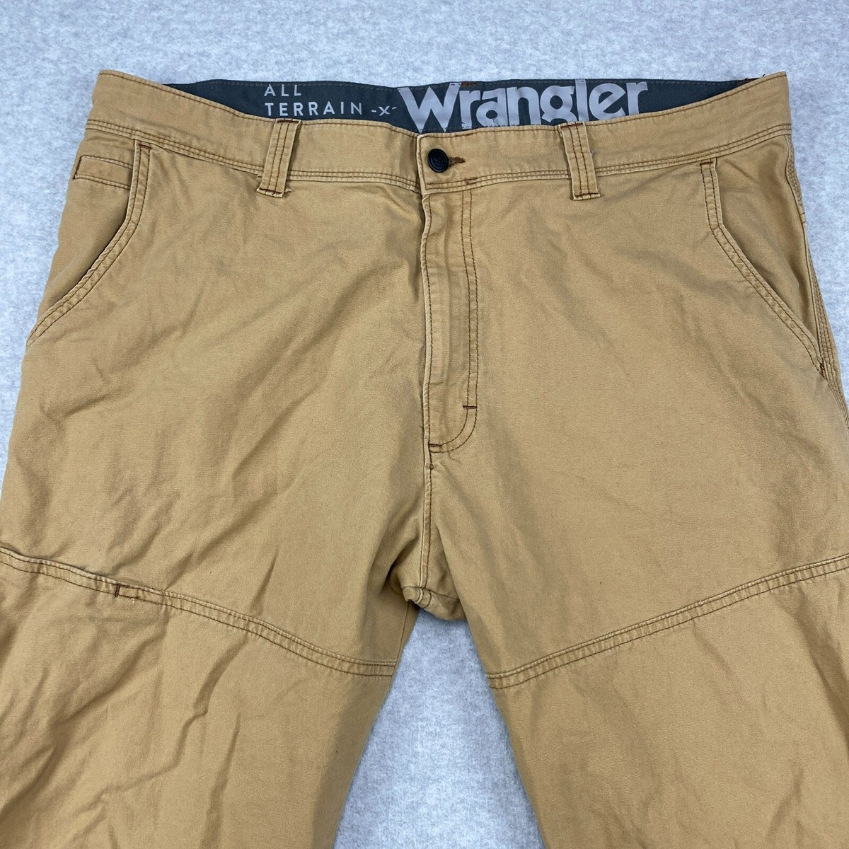 Wrangler ATG Pants Mens 40 Tan All Terrain Gear Straight Canvas