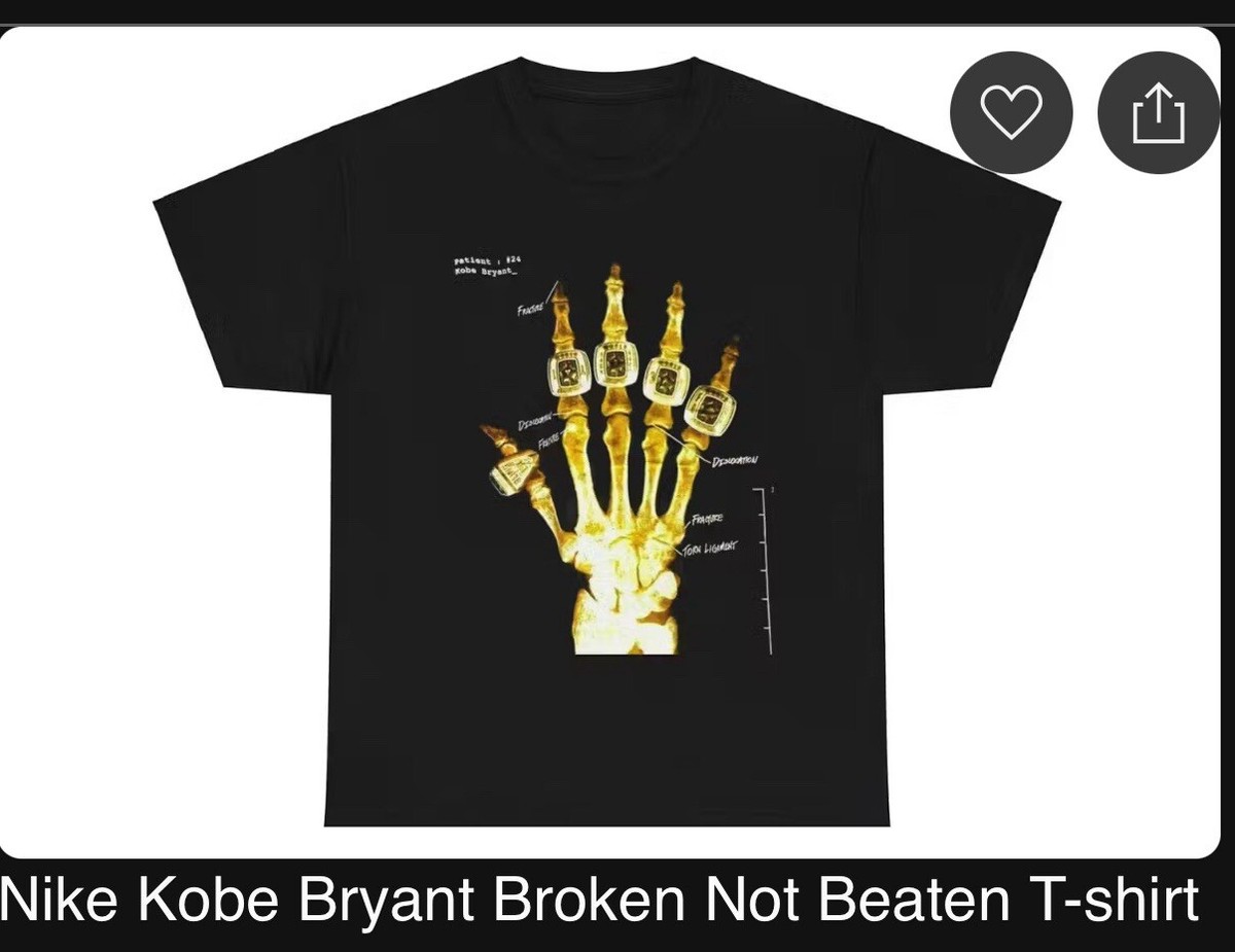 ☆ NIKE x Kobe Bryant ‘Broken Not Beaten’ コラボTシャツ ☆ NEW Nike Kobe Bryant “Broken Not Beaten” X-Ray Mens Shirt
