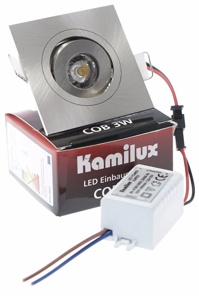 Mini-LED Einbaustrahler 230V COB 3W=30W Warmweiß Kaltweiß schwenkbar Kamilux®  - Bild 4 von 4