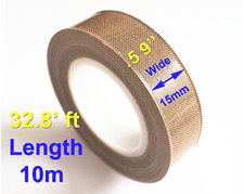 New 1pc PTFE Adhesive Tape Nonstick 0.13mm x 15mm x 10m