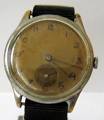 ART DECO WWII ERA RARE LARGE MILITARY SWISS MEN'S MECHANICAL WATCH "STIMA" # 394 - Picture 10 of 12