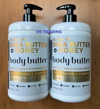 (2-Pk) BEAUTY SKIN BALANCE Nourishing Firming SHEA + VANILLA HONEY BODY BUTTER
