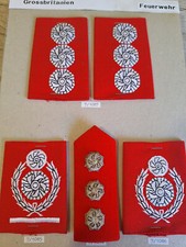 Angleterre UK Épaule Pièces Uniforme Pompiers Pompiers Insigne Patch