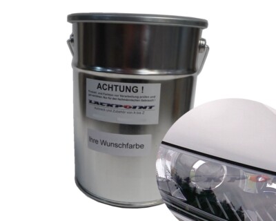 3 Liter Spritzfertigen Basislack geeignet für Skoda F7A Steel Grey Autolack Gra
