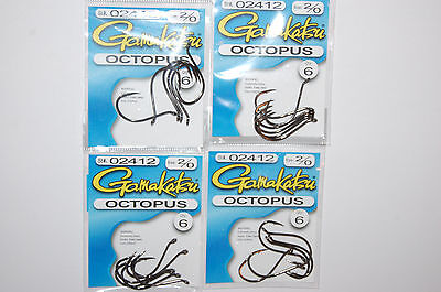gamakatsu octopus hooks size 4  25 per pack 02408-25 bulk value pack