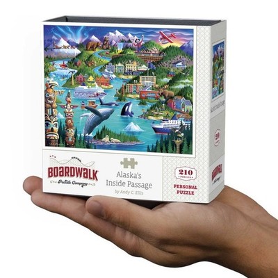 Alaska's Inside Passage 90602 210 Piece Personal Mini Jigsaw Puzzle 9 x 11''