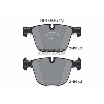 Textar Rear Disc Brake Pad Set for BMW X6, X5 (2445801)