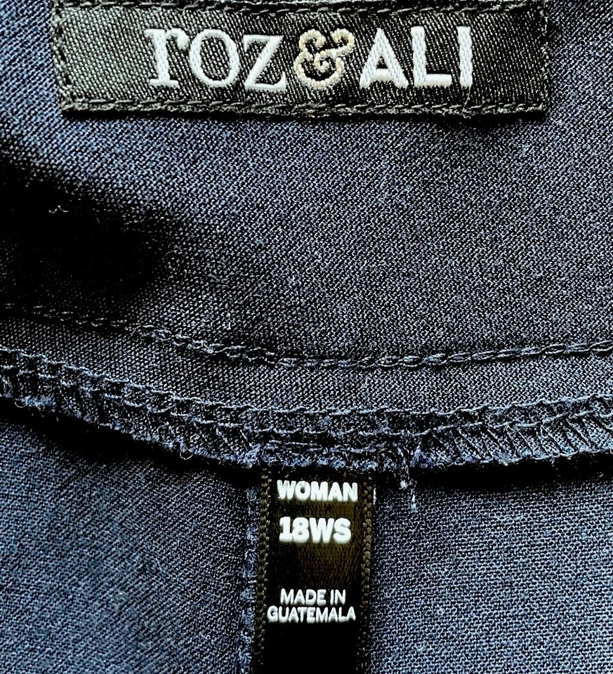 Pantalones de vestir negros para mujer Roz & Ali Foto 3 de 3