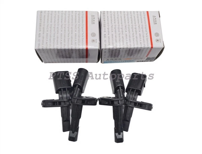 Sensor de velocidad de rueda ABS delantero y trasero OEM de 4 piezas para Audi Q3 VW Beetle Golf Jetta Foto 3 de 4