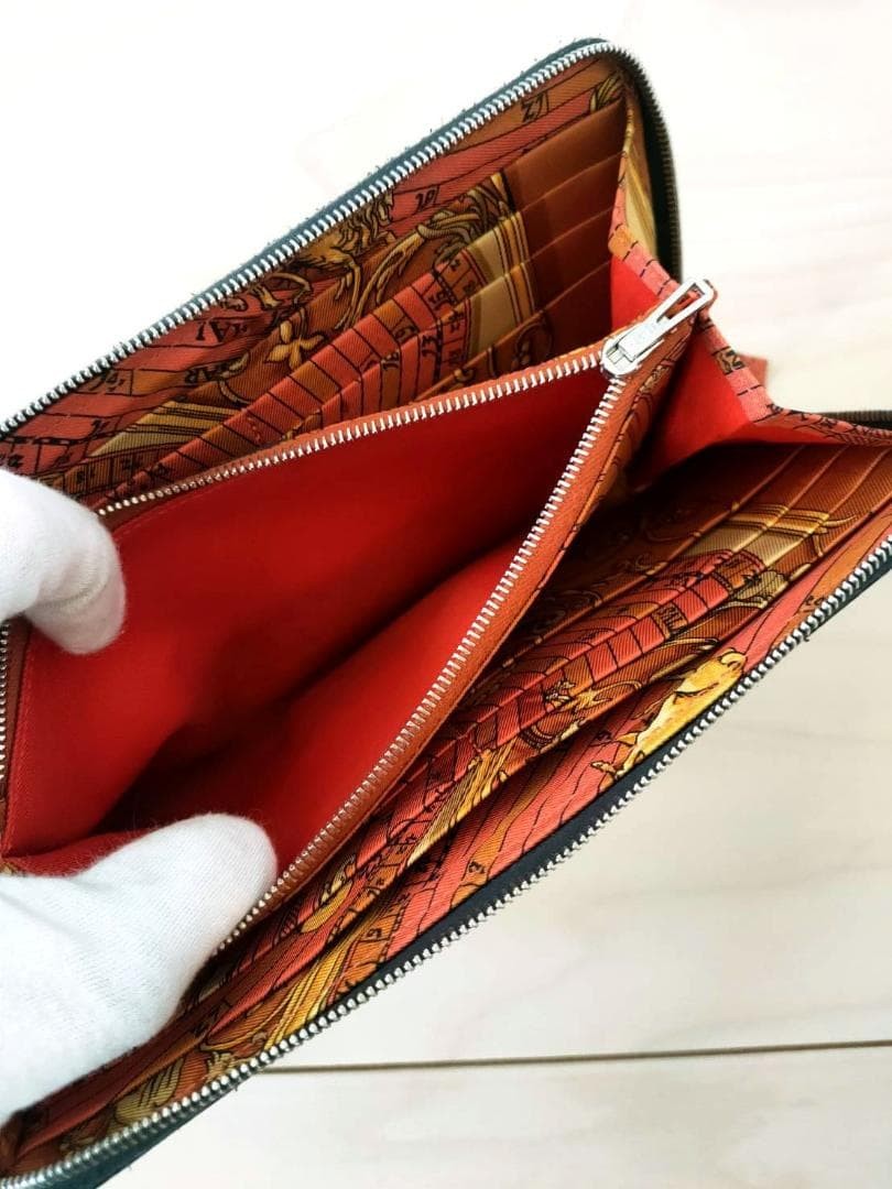 Hermes Azap Silk In Long Wallet 20x11x2cm Black Palladium Box Luxury Edition thumbnail 6