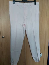 Asos Design Mens Light Pink Smart Jogger Cuffed Hem Trousers Size W38 L32 BNWT