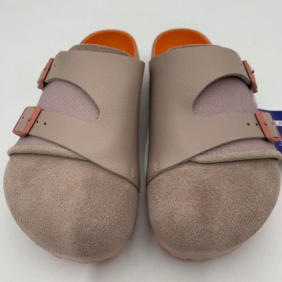 Birkenstock New w/ Box Union Bimshire Shadow Gray Suede Leather/Textile Narrow