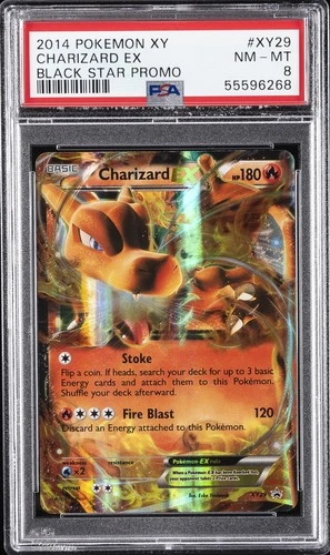 2014 POKEMON XY BLACK STAR PROMO #XY29 CHARIZARD EX PSA 8