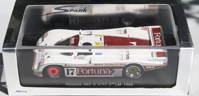 1/43 SPARK RARE PORSCHE 962 C FORTUNA LM 1986/ no trofeu minichamps - Photo 1/3