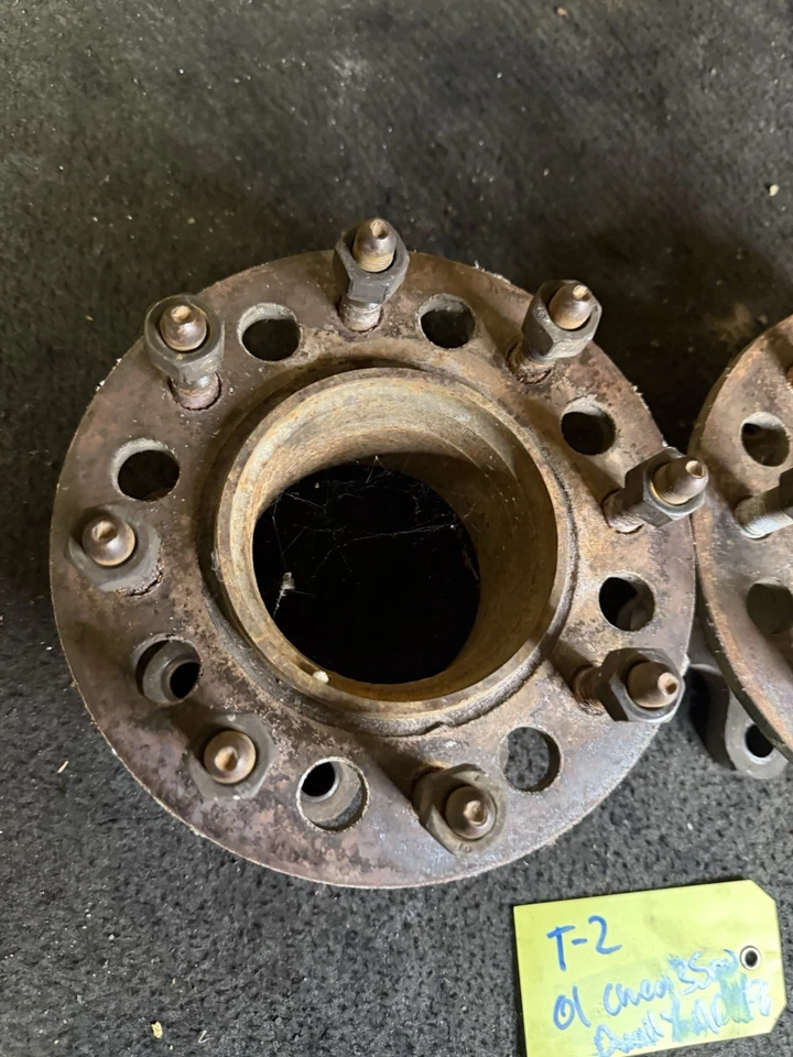 Chevy GMC 3500 2001-2010 adaptadores dobles extensiones de cubo espaciadores par DRW delantero Foto 2 de 4