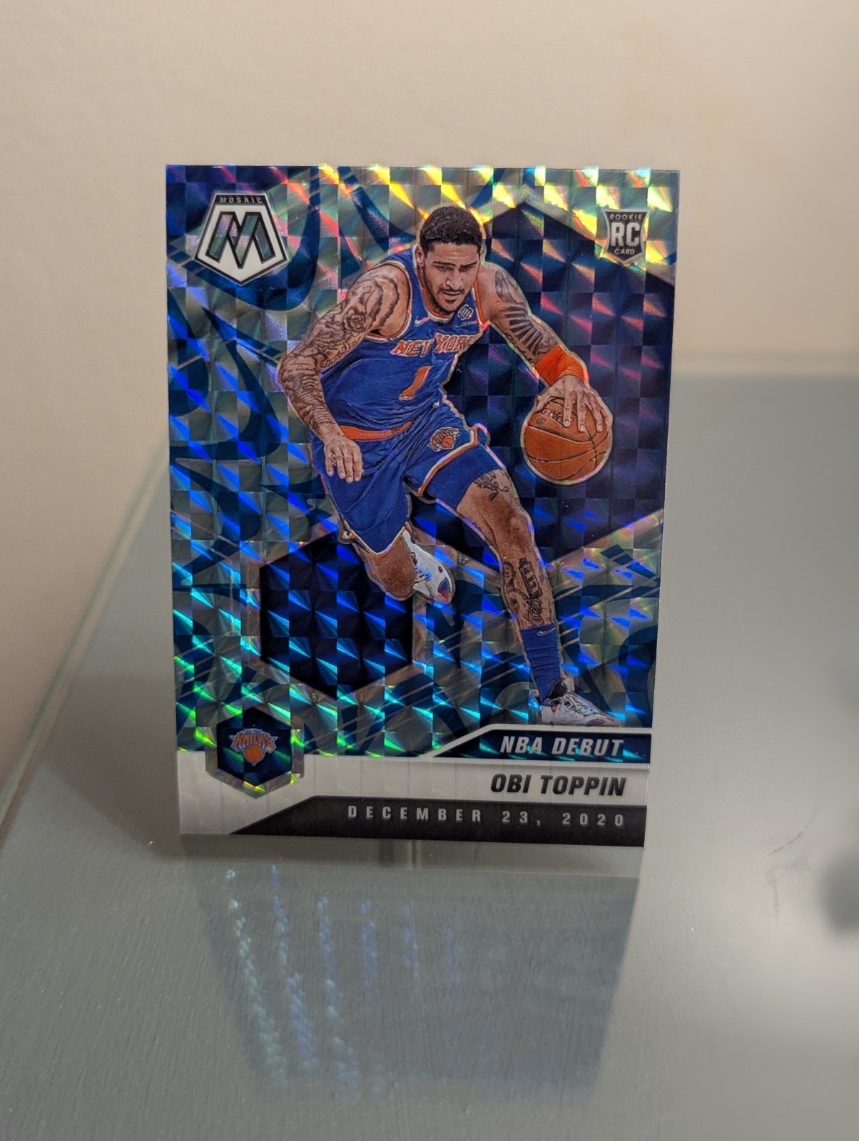2020-21 Mosaic NBA Debut Reactive Blue Prizm #273 - Obi Toppin Knicks (RC)