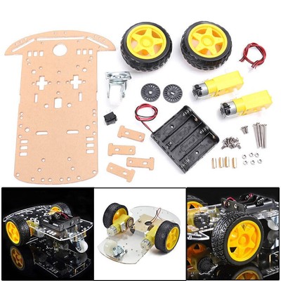 Smart Robot Car Chassis Set Kit/Geschwindigkeitsgeber Batterie Getriebemotor HF