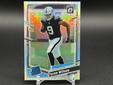 Tyree Wilson Silver Prizm Rated Rookie RC 2023 Optic Card #262 Las Vegas Raiders