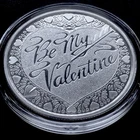 Be My Valentine Heart 1 oz 999 Silver Round Coin Love SweetHeart Cupid Arrow