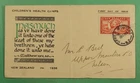 DR WHO 1936 NEW ZEALAND FDC HEALTH STAMP CACHET UPPER MOUTERE R26097