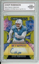 2024 PANINI OBSIDIAN #CSS-CRN CHOP ROBINSON COSMIC STORM GOLD AUTO /10
