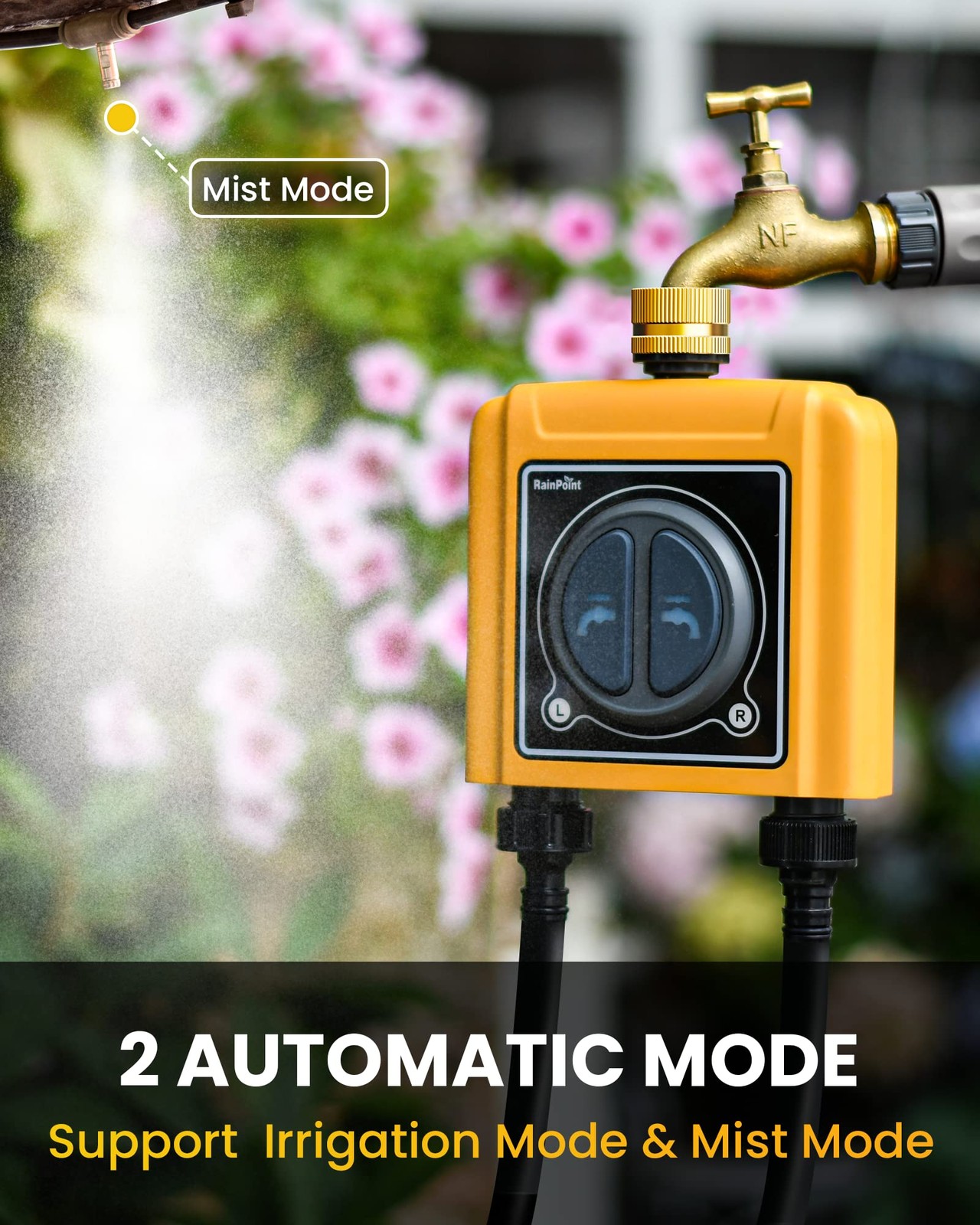 RAINPOINT 2 Zone WiFi Irrigation Water Timer Hose Timer TTV203WRF