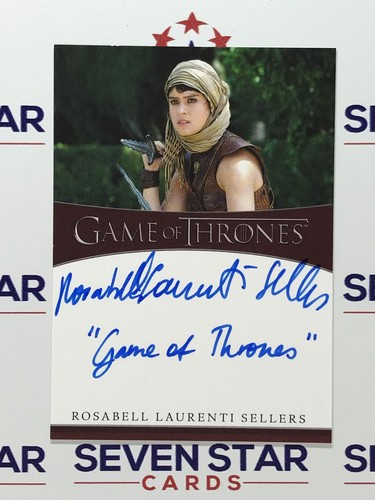 Game Of Thrones Iron Anniversary Auto Rosabell Laurenti Sellers Game Of Thrones - 第 1/1 張圖片