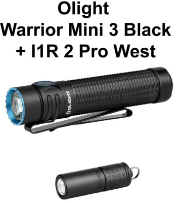 OLIGHT Warrior Mini 3 ブラック Olight Warrior Mini 3 Recharge Flashlight Black - Blade HQ