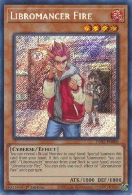 *** LIBROMANCER FIRE *** 1ST EDITION SECRET RARE DIFO-EN000 (NM) YUGIOH! | eBay *** LIBROMANCER FIRE *** 1ST EDITION SECRET RARE DIFO-EN000 (NM) YUGIOH! | eBay