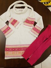 Jillian Closet Strickkleid, Leggings und Schal 5-6 Jahre