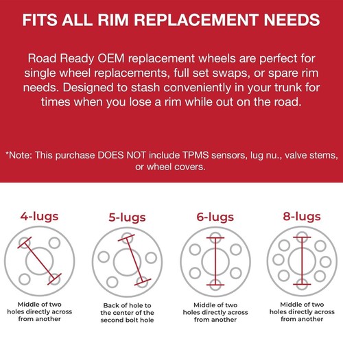 New Wheel For 2006-2013 Kia Rondo 17 Inch Black Steel Rim - Bild 7 von 9