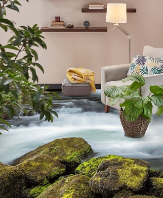 3D Rivers Stone Tree O567 Floor WallPaper Murals Wall Print Decal 5D Eve 2023